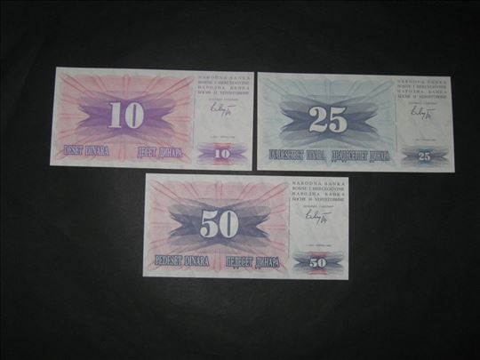 Bosanski Dinari iz 1992. - 6 novčanica 