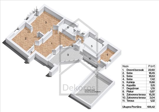 Salonski stan u najlepsem delu Vracara, kod Hrama