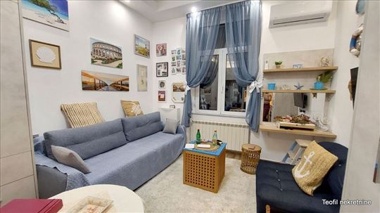 Slavija, 0.5, renovirano, 22m2, namešten, useljiv