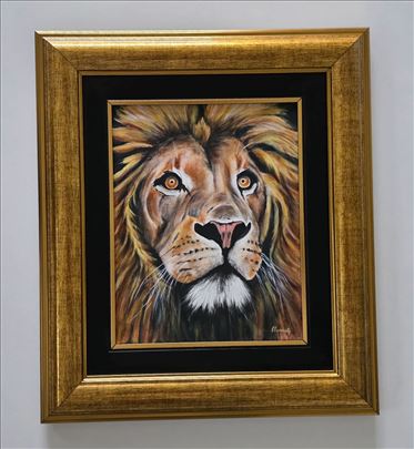 Slika - Lav, akril na platnu. Prelepa slika!