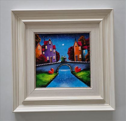 Slika - Most ljubavi, akril na platnu.