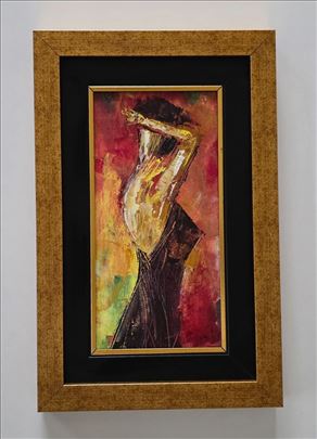 Ulje na platnu - Mali akt, prelepa slika!