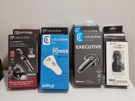 Auto punjači i Bluetooth slušalice – povoljno