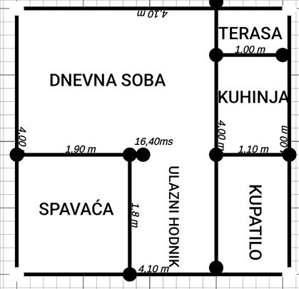 Gandijeva, 1.0 stan za renovaciju