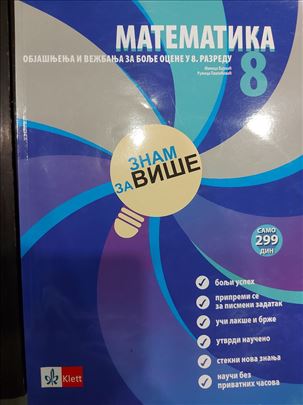 Matematika znam za više u 8. razredu Klett