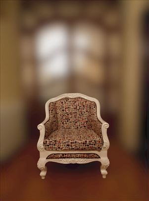 Moderne stilske fotelje u duborezu,puno drvo.Novo