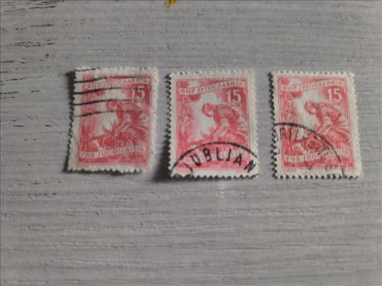 3 marke FNRJ, 15,15,15 din.