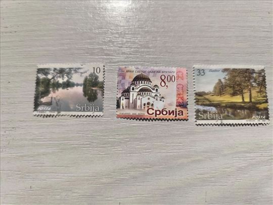 3 marke, Srbija, 10,8,33 din