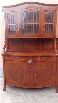 Antikvarna Starinska Dvodelna Vitrina Ocuvana 