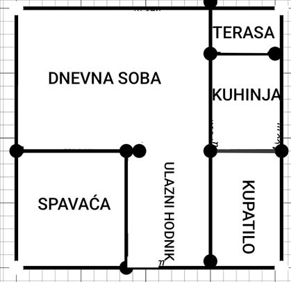 Gandijeva, 1.0 stan za renovaciju