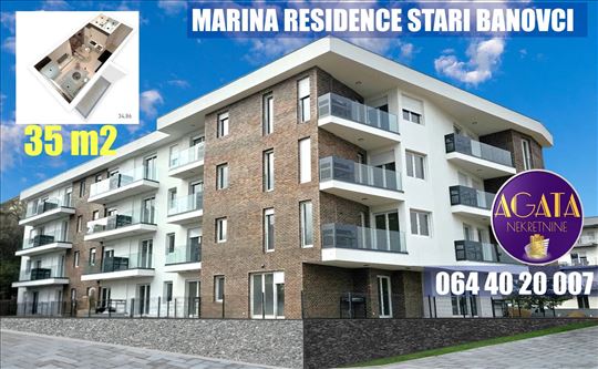 Novogradnja garsonjera 35 m2 Marina Residence
