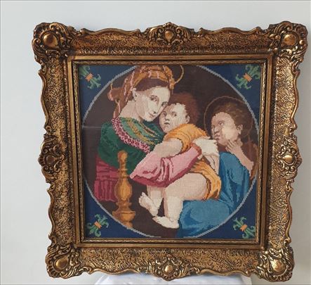 Original uramljeni Wiehler gobleni -Najsitniji bod