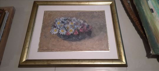 Slika, cveće u vazi