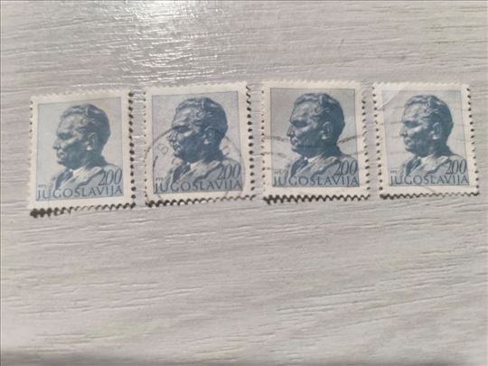 4 marke TITO, 2;2;2;2 din