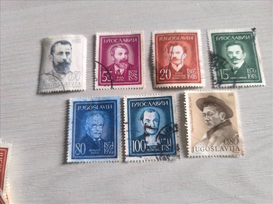 7 marki, pisci, 0.50;55;20;15;80;100;0.80 din