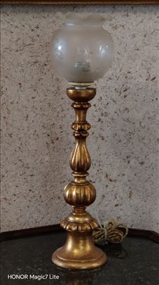 Brokna Drvena Stona Lampa