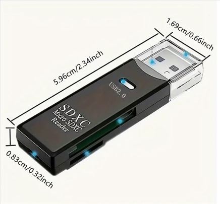 Čitač USB3.0 Mini SD/TF kartica