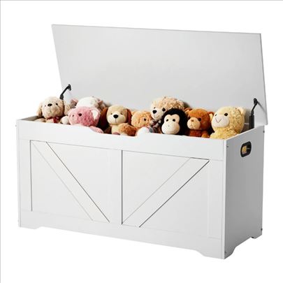 Decija Drvena Klupa - Kutija Za Igracke