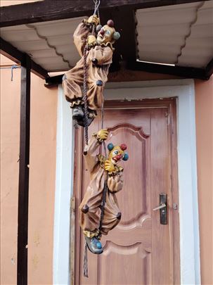 dva Klovna Trapez Sa Potpisom od alabaster 