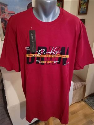Nova muska pamucna majica Highlander 5XL Bordo