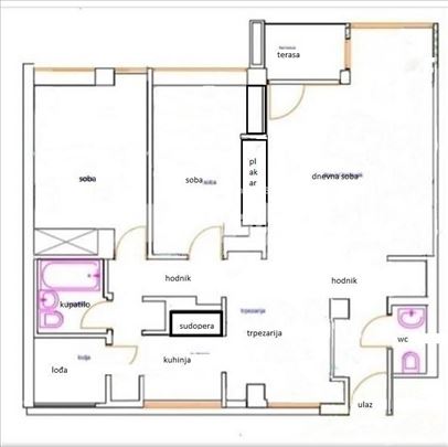 Prostran, svetao, trosoban stan u bloku 23 (72 m2)
