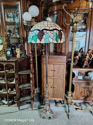 Prelepa Stara Tiffany Podna Lampa 