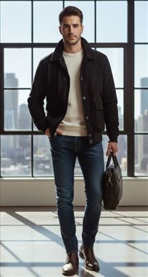 Retro jakna Jones Armstrong – Prirodna koža