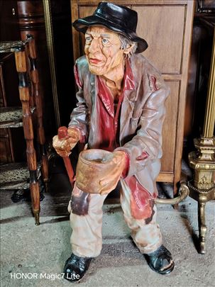 Stara Dekor Figura Prosijak Sapotpisom 