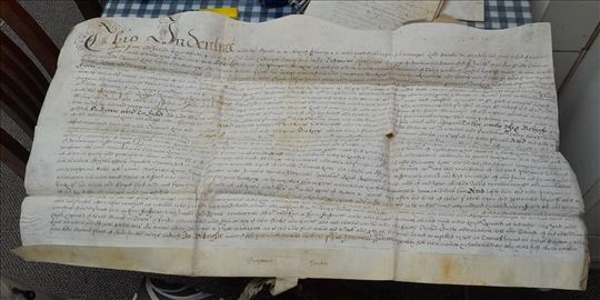 Charles 11 period land indenture date 2nd Feb 1680