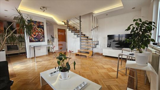 Dorćol, trosoban, lux namešten, duplex, parking