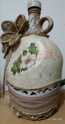 Flaše ukrašene dekupaž tehnikom