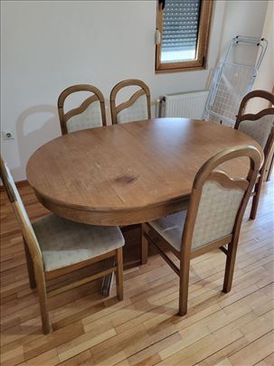 Poklanjam polovni sto sa stolicama