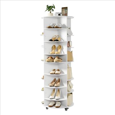 Rotirajuci stalak za cipele sa podesivim policama