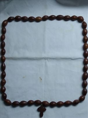 Brojanica drvena  sa krstom.85 cm.