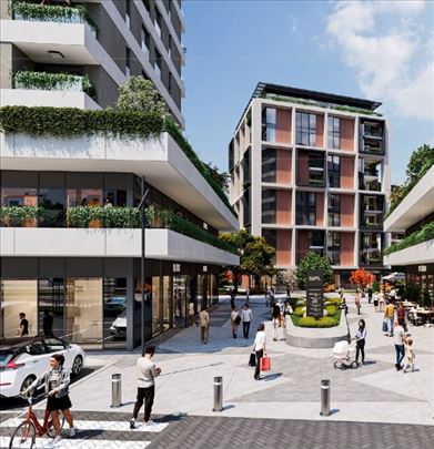 Novi Beograd SOUL 64 2 spavaće sobe + terasa/bašta