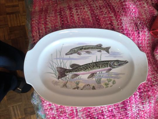 Posluzavnik za ribu, 35/22.5 cm, made in GDR