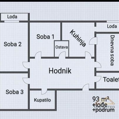 Četvoroban stan sa velikim potencijalom za adaptac