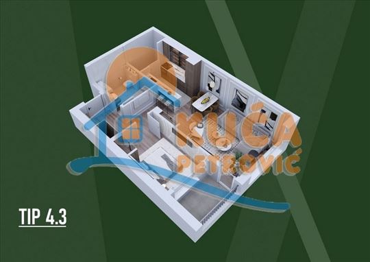 Dvosoban stan u luksuznom stambeno-poslovnom kompl