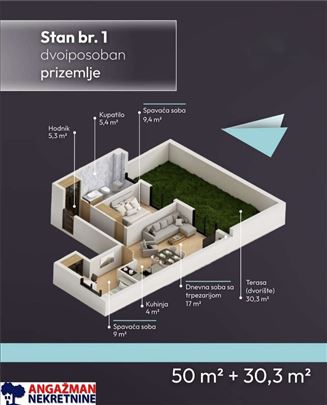 Lekino brdo - Veselina Masleše 80kvm