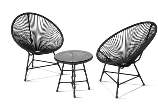 Lounge stolice i set sa stolom - baštenski namešta