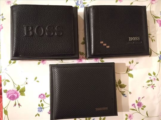Novi muski kozni markirani novcanik Hugo Boss Novo