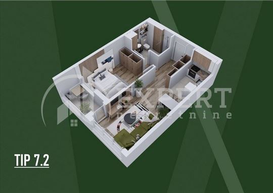 Dvosoban stan u luksuznom stambeno-poslovnom kompl