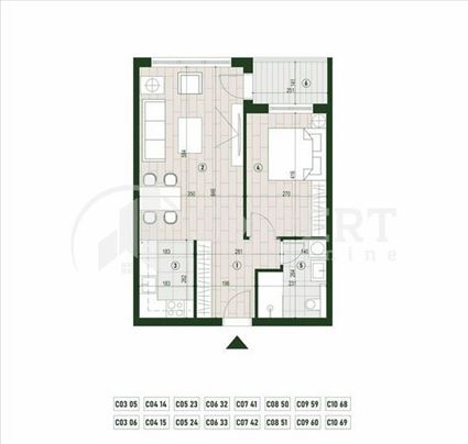 Dvosoban stan u luksuznom stambeno-poslovnom kompl