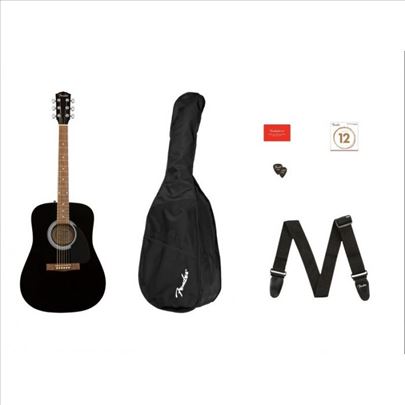 Fender FA-115 Dreadnought PACK V2 Black WIN Fender