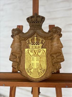 Grb Srbije u duborezu 