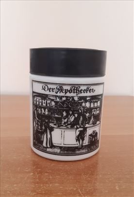 Apotekarska crno bela tegla