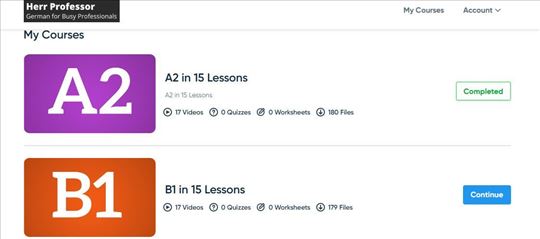 Kurs nemackog jezika snimljen 