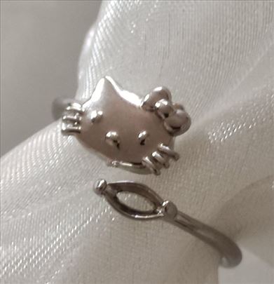 Podesavajuci prsten Hello Kitty