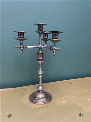 Svećnjak Francuski posrebreni 1932.