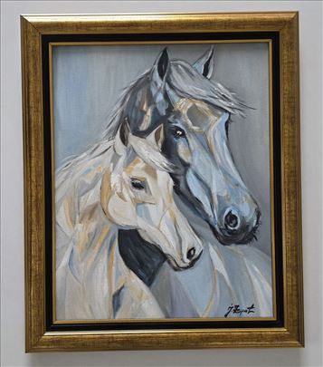 Ulje na platnu - Lepotani, prelepa slika!